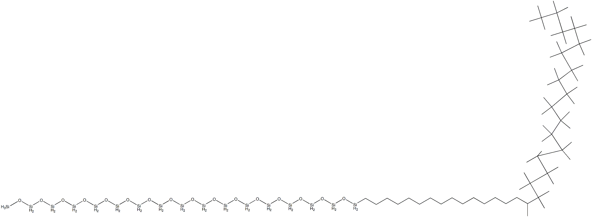 Hexatriacontamethyltritriacontaneheptadecasiloxane Structure