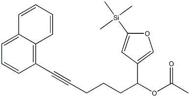 Acetic acid 1-[5-(trimethylsilyl)-3-furyl]-6-(1-naphtyl)-5-hexynyl ester