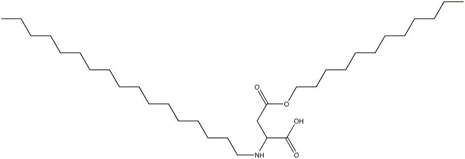 2-Heptadecylamino-3-(dodecyloxycarbonyl)propionic acid Structure