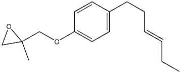 4-(3-Hexenyl)phenyl 2-methylglycidyl ether Structure