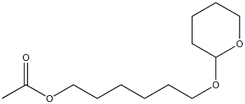 Acetic acid 6-(tetrahydro-2H-pyran-2-yloxy)hexyl ester Structure