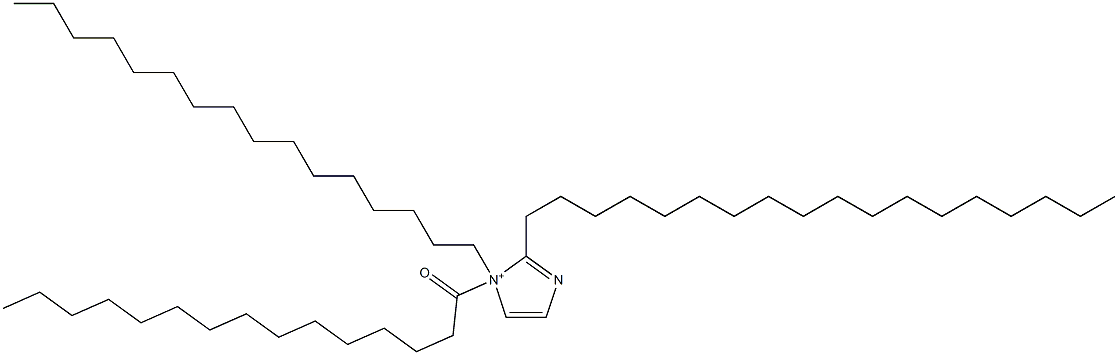 1-Hexadecyl-2-octadecyl-1-pentadecanoyl-1H-imidazol-1-ium Structure