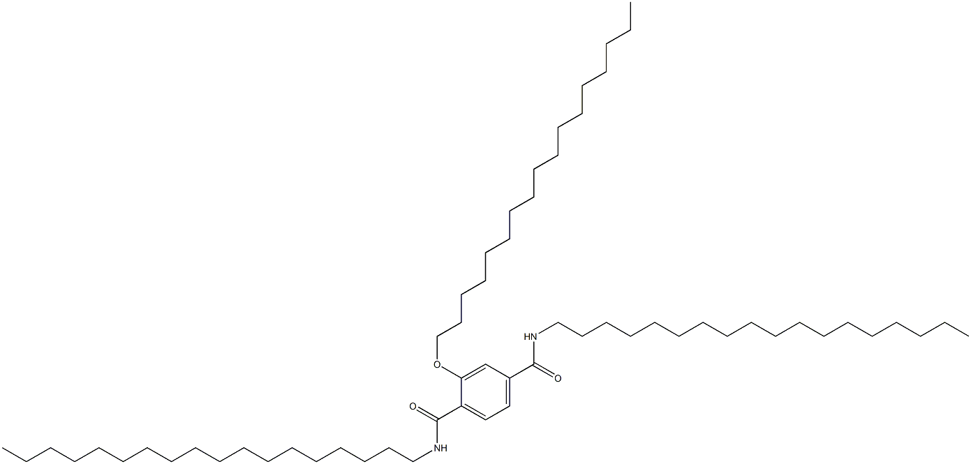 2-(Heptadecyloxy)-N,N'-dioctadecylterephthalamide Structure