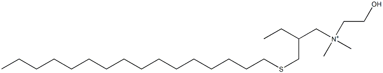 3-Hexadecylthio-2-ethyl-N,N-dimethyl-N-(2-hydroxyethyl)-1-propanaminium