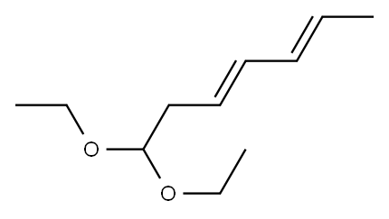3,5-Heptadienal diethyl acetal Structure