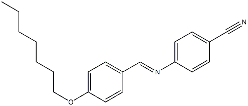 4-[4-(Heptyloxy)benzylideneamino]benzonitrile Structure
