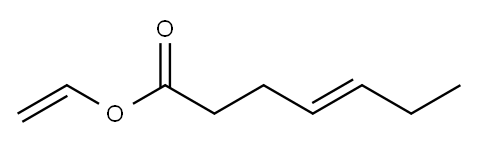 4-Heptenoic acid ethenyl ester Structure