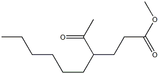 4-Hexyl-5-oxohexanoic acid methyl ester Structure