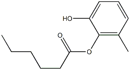 Hexanoic acid 2-hydroxy-6-methylphenyl ester 结构式