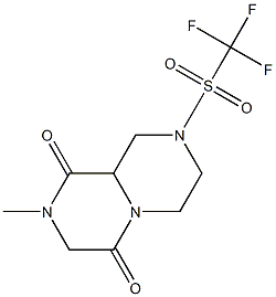Hexahydro-2-methyl-8-[(trifluoromethyl)sulfonyl]-4H-pyrazino[1,2-a]pyrazine-1,4(9aH)-dione