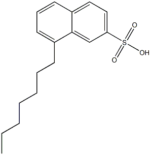 8-Heptyl-2-naphthalenesulfonic acid Structure