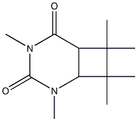 2,4,7,7,8,8-Hexamethyl-2,4-diazabicyclo[4.2.0]octane-3,5-dione 结构式