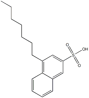4-Heptyl-2-naphthalenesulfonic acid Structure