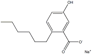 2-Hexyl-5-hydroxybenzoic acid sodium salt