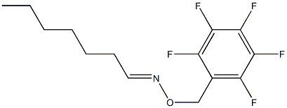 Heptanal O-[(pentafluorophenyl)methyl]oxime Structure