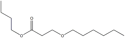 3-Hexyloxypropionic acid butyl ester 结构式