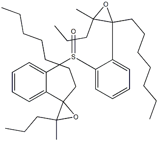 (2-Heptyl-3-methyl-3-propyloxiranyl)phenyl sulfoxide Structure
