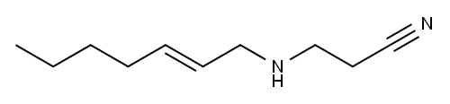 3-(2-Heptenylamino)propiononitrile Structure