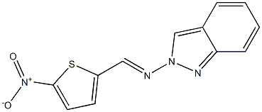 2-[(2H-Indazol-2-yl)iminomethyl]-5-nitrothiophene|