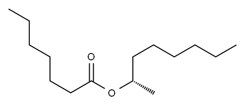 (+)-Heptanoic acid (S)-1-methylheptyl ester Structure