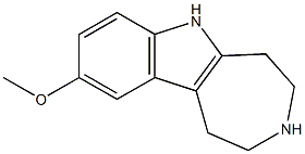 1,2,3,4,5,6-Hexahydro-9-methoxyazepino[4,5-b]indole Structure