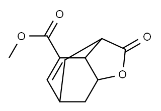 2,3,3a,6,7,7a-Hexahydro-3,6-methano-2-oxobenzofuran-4-carboxylic acid methyl ester Structure