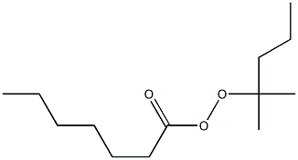 Heptaneperoxoic acid 1,1-dimethylbutyl ester Structure