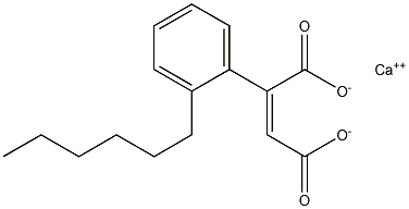 2-(2-Hexylphenyl)maleic acid calcium salt Structure