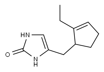 2H-Imidazol-2-one,4-[(2-ethyl-2-cyclopenten-1-yl)methyl]-1,3-dihydro-(9CI) Structure