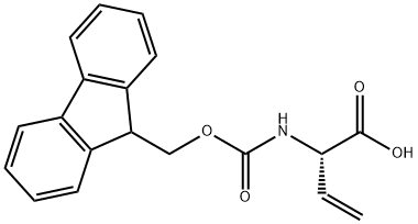 3-Butenoic acid, 2-[[(9 H -fluoren-9-ylmethoxy)carbonyl]amino]-, (2S)- Structure