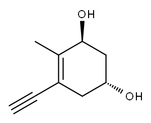 4-Cyclohexene-1,3-diol, 5-ethynyl-4-methyl-, (1R,3S)-