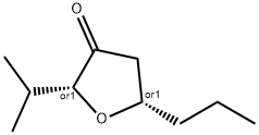 3(2H)-Furanone,dihydro-2-(1-methylethyl)-5-propyl-,(2R,5S)-rel-(9CI) Structure