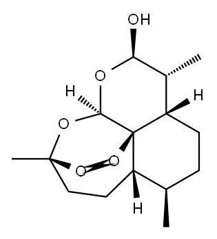 alpha-Dihydroartemisinin Structure