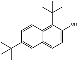 1,6-二叔丁基-2-萘酚, 1221-65-4, 结构式