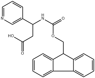 3-(9H-fluoren-9-ylmethoxy)carbonyl]amino}-3-pyridin-3-ylpropanoic acid|3-(9H-fluoren-9-ylmethoxy)carbonyl]amino}-3-pyridin-3-ylpropanoic acid