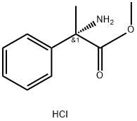 (S)-2-氨基-2-苯基丙酸甲酯盐酸盐 结构式