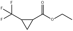 Cyclopropanecarboxylic acid, 2-(trifluoromethyl)-, ethyl ester 结构式