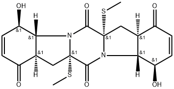 (4R,4aβ,7aα,11aβ,14aα)-4β,11β-Dihydroxy-6aα,13aα-di(methylthio)-4,4a,6a,7,11,11a,14,14a-octahydro-1H,6H-pyrazino[1,2-a:4,5-a']diindole-1,6,8,13(7aH,13aH)-tetrone|