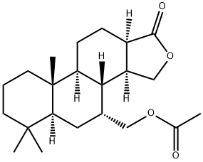 (3R,3aα,5aα,9aβ,11aα)-3β,3bβ-(Epoxymethano)-4α,5α,12-trihydroxy-3a,3b,4,5,5a,6,7,8,9,9a,9bα,10,11,11a-tetradecahydro-6,6,9a-trimethylphenanthro[1,2-c]furan-1(3H)-one 4-acetate 5-butyrate Structure