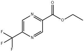 2-Pyrazinecarboxylic acid, 5-(trifluoromethyl)-, ethyl ester 结构式