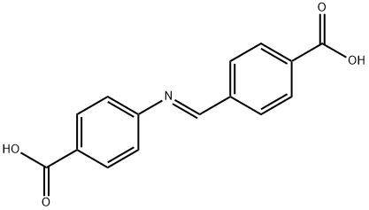 4-((4-羧基亚苄基)氨基)苯甲酸, 2243913-03-1, 结构式