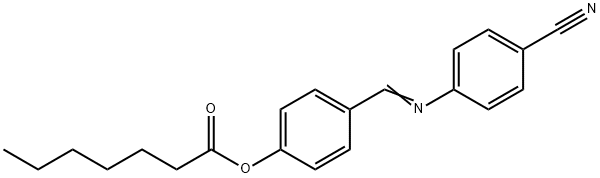 Heptanoic acid 4-[[(4-cyanophenyl)imino]methyl]phenyl ester|Heptanoic acid 4-[[(4-cyanophenyl)imino]methyl]phenyl ester