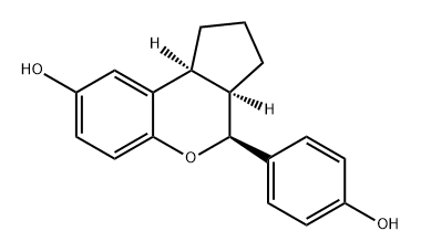 Cyclopenta[c][1]benzopyran-8-ol, 1,2,3,3a,4,9b-hexahydro-4-(4-hydroxyphenyl)-, (3aR,4S,9bS)-|化合物SERBA-2