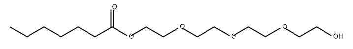 Heptanoic acid 2-[2-[2-(2-hydroxyethoxy)ethoxy]ethoxy]ethyl ester Structure