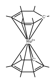 1,2,3,4,5,6-hexamethylcyclohexane, ruthenium Structure