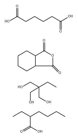 Hexanedioic acid, polymer with 2-ethyl-2-(hydroxymethyl)-1,3-propanediol and hexahydro-1,3-isobenzofurandione, 2-ethylhexanoate|