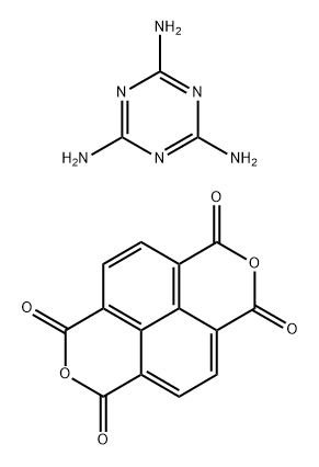 [2]Benzopyrano[6,5,4-def][2]benzopyran-1,3,6,8-tetrone, polymer with 1,3,5-triazine-2,4,6-triamine 结构式