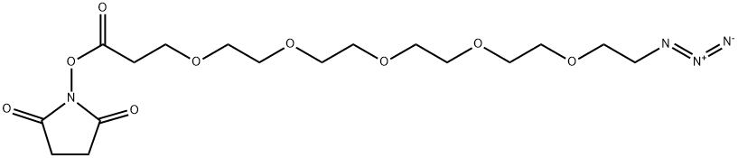 Azido-PEG5-NHS ester Struktur