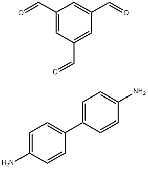 1,3,5-Benzenetricarboxaldehyde, polymer with [1,1'-biphenyl]-4,4'-diamine 结构式
