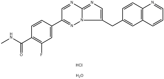 盐酸卡玛替尼一水合物, 1865733-40-9, 结构式